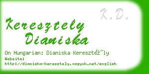 keresztely dianiska business card